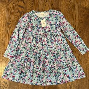 Crewcuts Multicolor Floral Long Sleeve Dress NWT